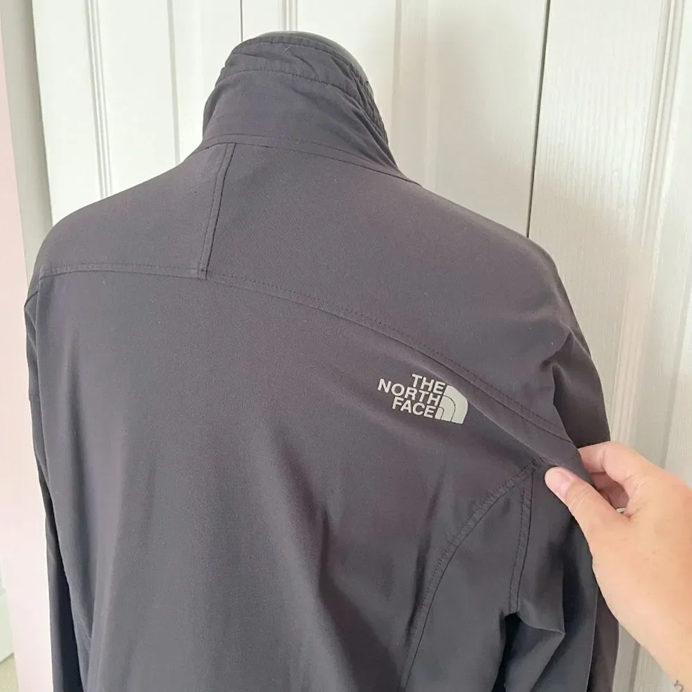 The Northface Apex Flight Series Logo Full Zip Mock Neck Lightweight Jacket